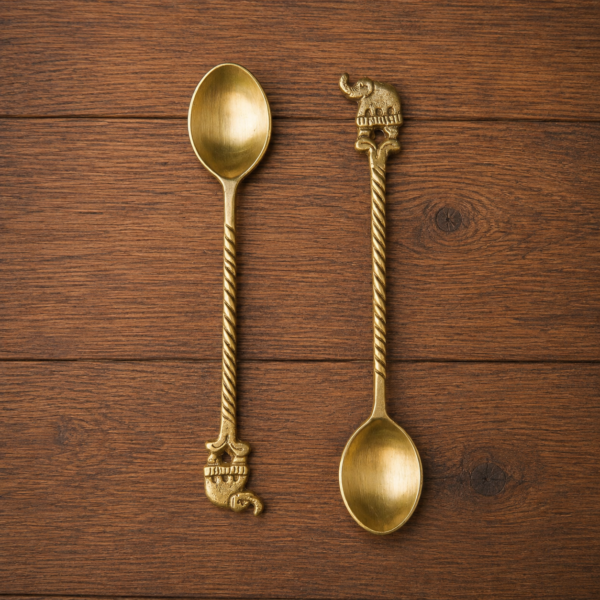 Brass Elephant Tea Spoon