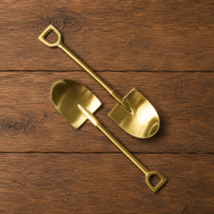 Brass D shape Tea spoon