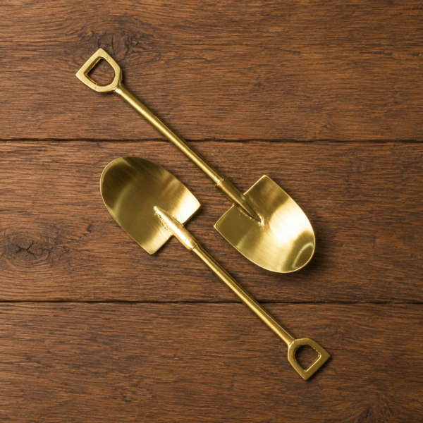 Brass D shape Tea spoon