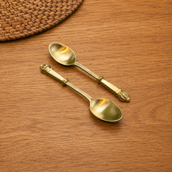 Brass Taaj Design Tea Spoon