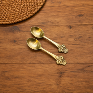 Brass Tie Design Tea Spoon