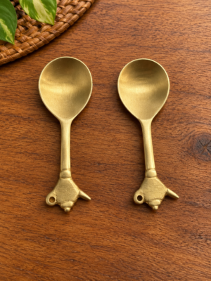 Brass Kattle Mini Masala Spoon