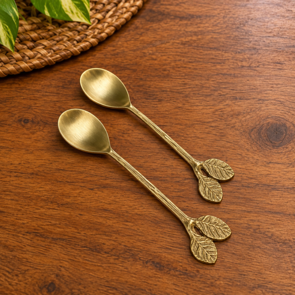 Brass Leaf Tea spoon