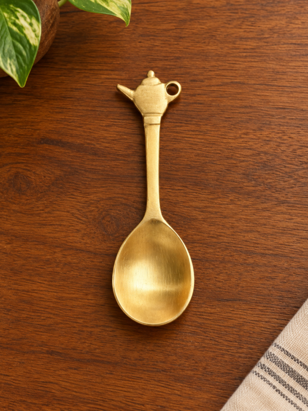 Brass Kattle Mini Masala Spoon